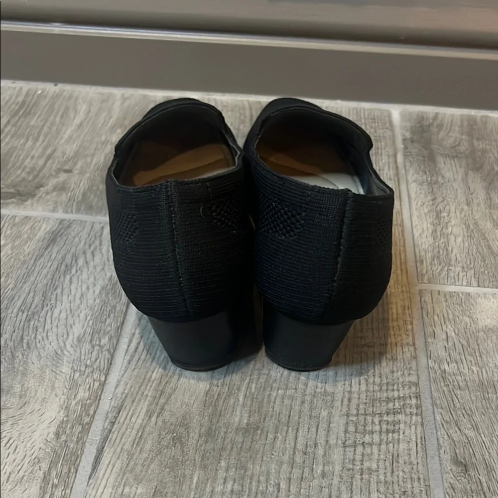 Adrienne Vittadini Black Wedge Shoes